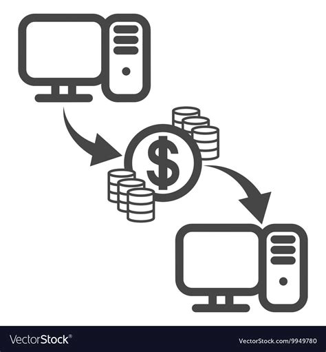 Sometimes an option like a wire transfer might be needed for sending large amounts of money quickly, but it likely won't be free. Money Transfer Icon Vector Stock Image And Royalty Free | Make Money Online In 30 Minutes