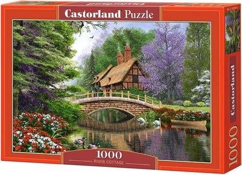 Castorland Csc102365 Hobby Panoramic River Cottage Jigsaw Puzzle 1000