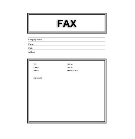 10 Fax Cover Sheet Templates Free Sample Example Format Download