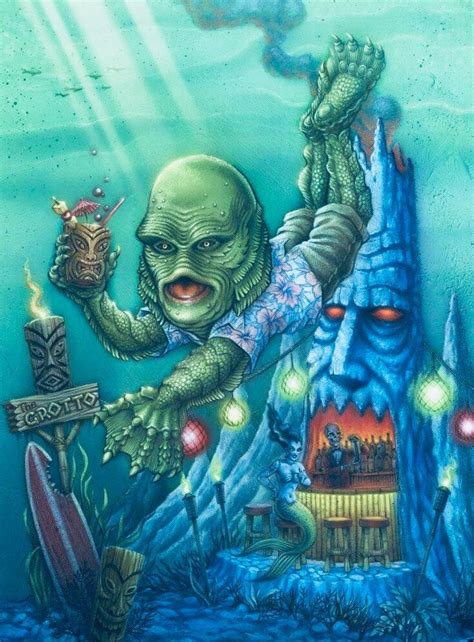 Pin By Jeff Owens On Classic Horror Tiki Art Black Lagoon Tiki