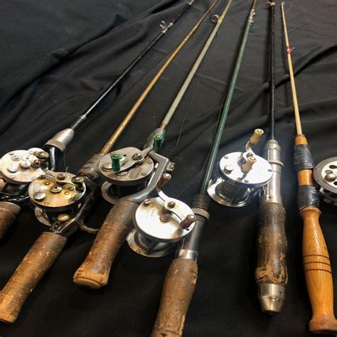 Sold Price Lot Of Vintage Fishing Rods And Reels January 6 0120 1030