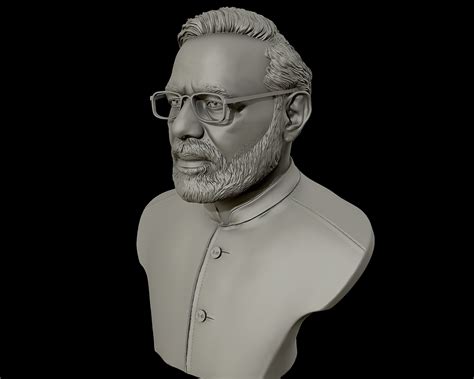 Narendra Modi 3d Portrait Sculpture 3d Model 3d Printable Cgtrader