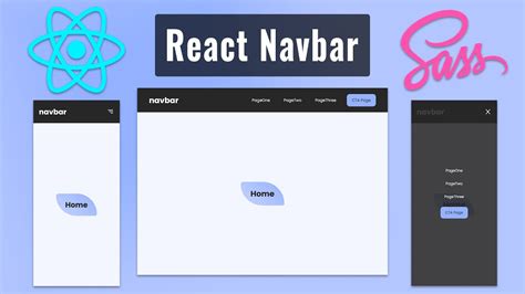 React Sass Header Navbar Component Fully Responsive React Js