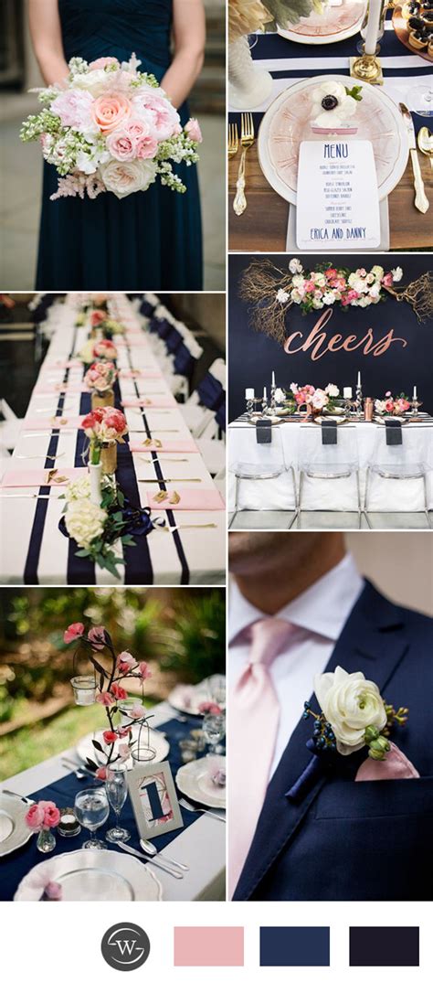 Navy Blue And Pink Wedding Decorations Navy Blue And Pink Beach