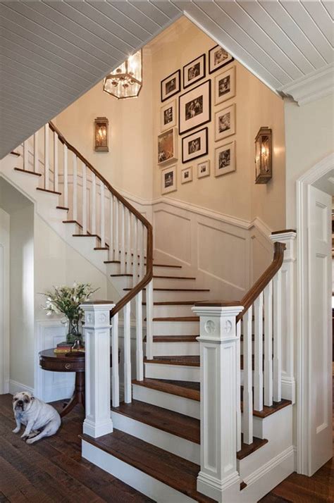 Wall Decor Along Stairs Stairway Wall Decorating Ideas Staircase