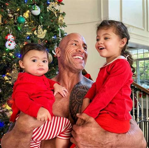 The Rocks Rare Pic Of His Youngest Daughters Is So Precious