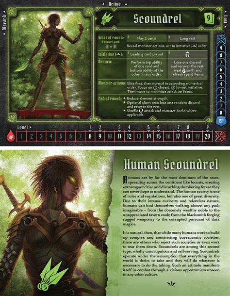 Gloomhaven ultimate mind thief guide. Human Scoundrel | Scoundrel, Card games, Board games