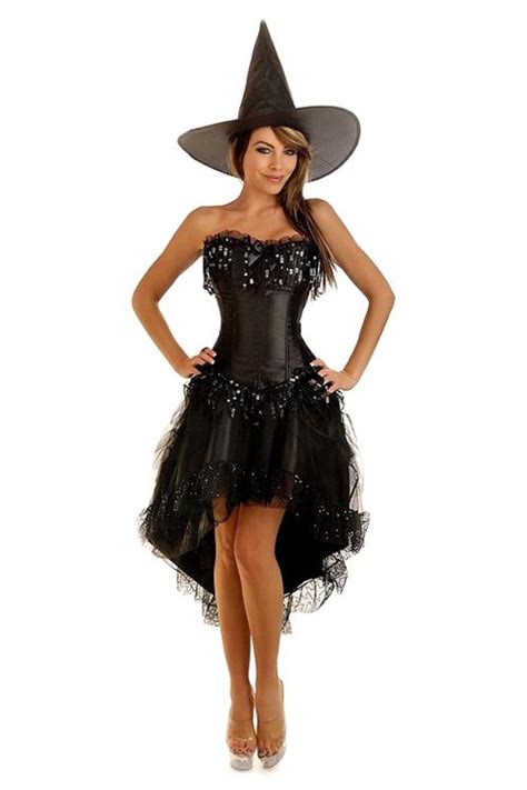 Burlesque Witch Costume Sexy Witch Costume Corset Costume