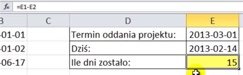 Data W Excelu Dodawanie I Odejmowanie Dat I Dni Porada