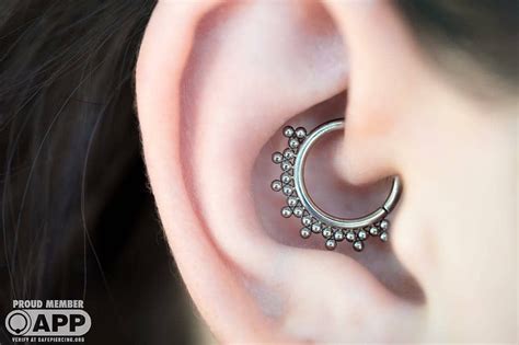The Association Of Professional Piercers On Instagram “gorgeous Daith Piercing By App Member
