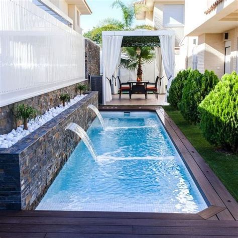 32 Awesome Small Swimming Pool Designs With Waterfall Page 3 Of 34