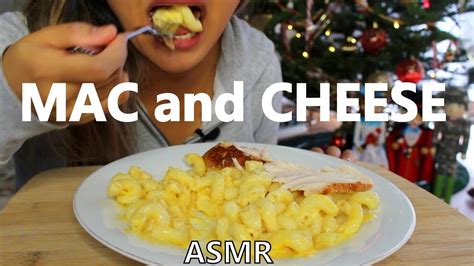 Asmr Mac N Cheese Mixing And Eating Sounds Youtube