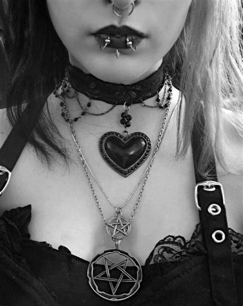 dark beauty dark gothic jewelry goth piercing