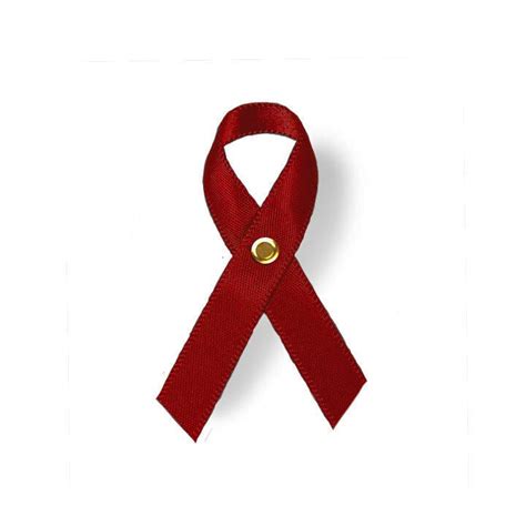 Burgundy Cancer Ribbon Awareness Ribbons No Personalization Pack