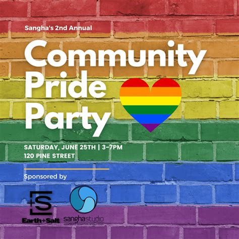 sangha s 2nd annual community pride party