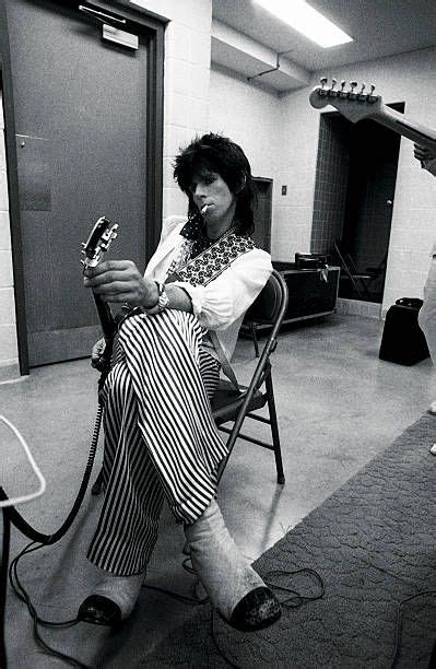 Keith Richards Of The Rolling Stones Is Photographed Backstage In June 1975 In San Antonio