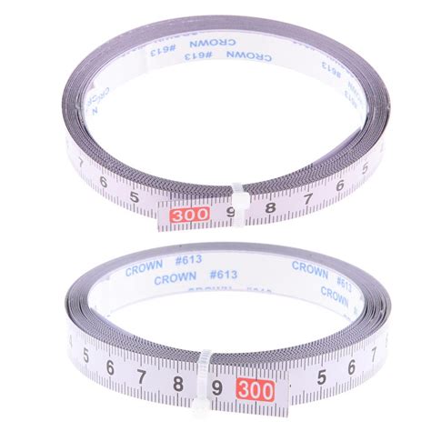 Buy Set Of 2 Self Adhesive Measure Tape Metric Stick Ruler 300cm Right