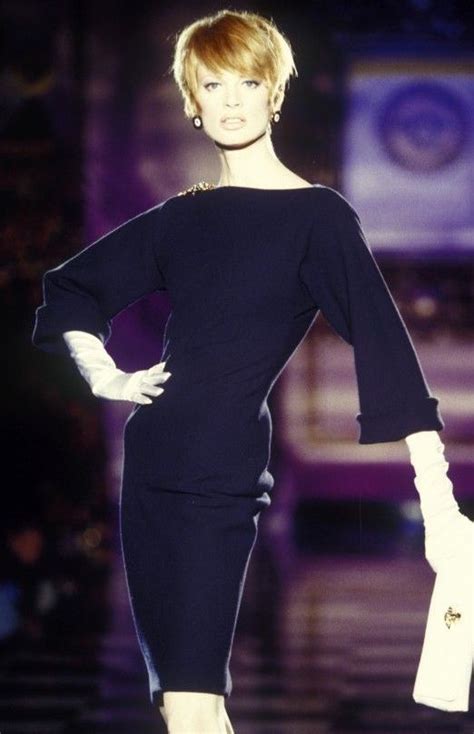 Lelaid Kristen Mcmenamy At Atelier Versace Ss 1995 See More On My