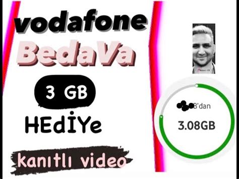 VODAFONE 3 GB BEDAVA HEDİYE İNTERNET KESİN VE KANITLI YouTube