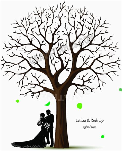 Árbol de firmas para bodas. Arbol De Huellas Y Firmas Imprimible Personalizado Boda ...