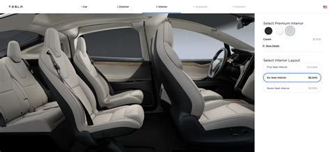 2020 Tesla Model X Black Interior