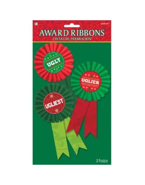 Ugly Sweater Contest Award Ribbon Multi Pack Its My Party