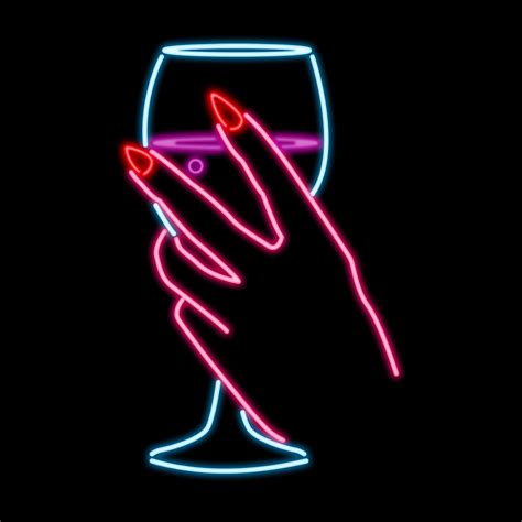 Neon Lights Drinking  By Kate Hush Find And Share On Giphy