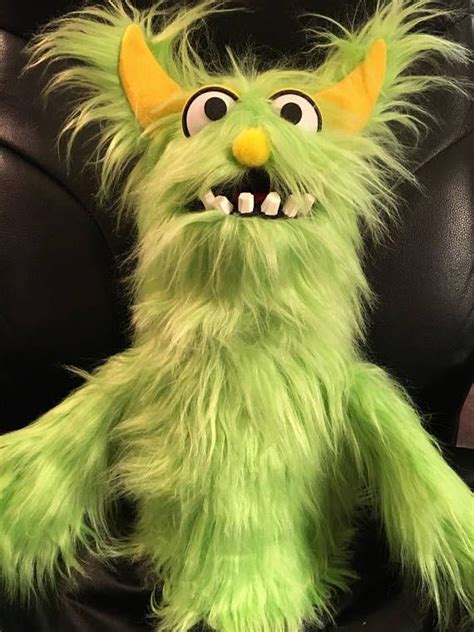 Puppet Monster Puppet Hand Puppet Green Monster Doll Monster
