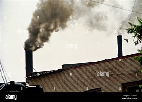 Smoke From A Chimney Stock Photo Alamy