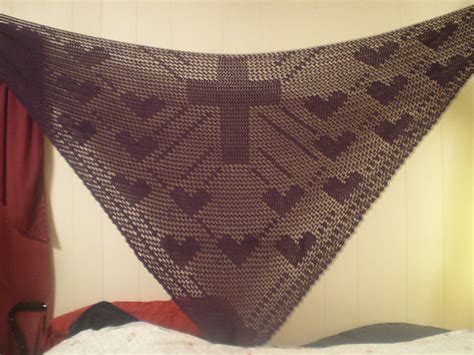 Ravelry Love From The Cross Crocheted Triangular Shawl Pattern By