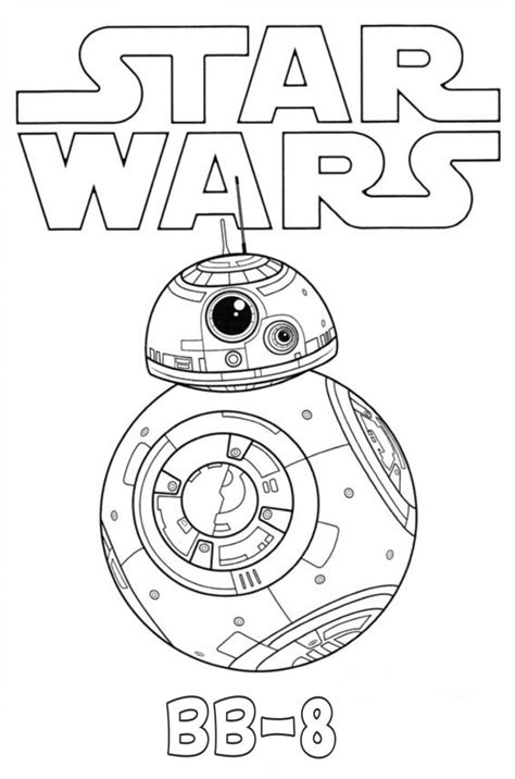A brave and clever little droid in the vein of r2d2, he is a strong character in the star wars movies. Desenhos de bb-8 para colorir - Filmes E Programas De Tv | Julho 2020
