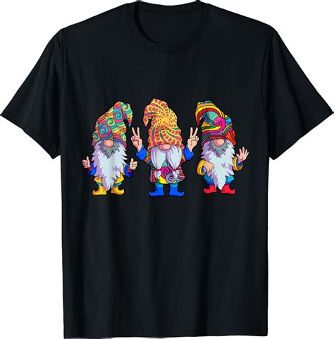 Hippie Gnomes Retro Gnome Tie Dye Funny Hippies Boho Peace