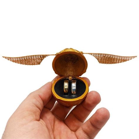 Golden Snitch Ring Box Harry Potter Ring Box Snitch Ring Etsy