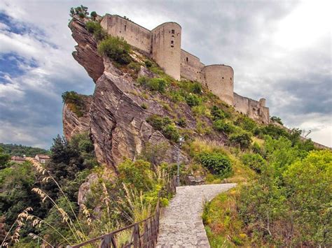 Abruzzo's western border lies less than 50 miles due east of rome. The Castle of Roccascalegna Abruzzo in the heart of Italy