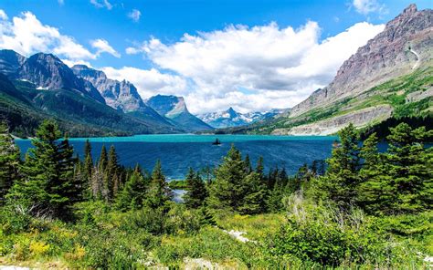 Saint Mary Lake Glacier National Park Macbook Pro Wallpaper Download