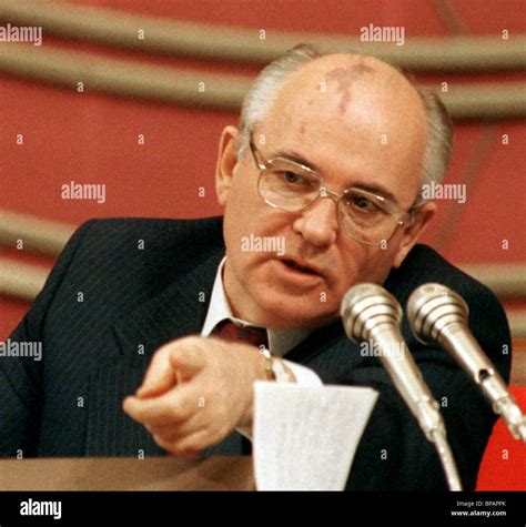 President Of Ussr Mikhail Gorbachev High Resolution Stock Photography