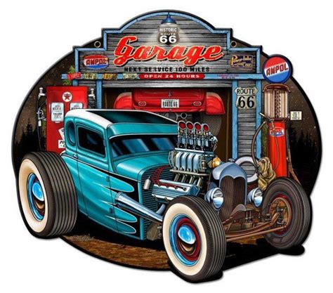 Man Cave Garage Garage Art Car Art Art Cars Steve Mcdonald Route