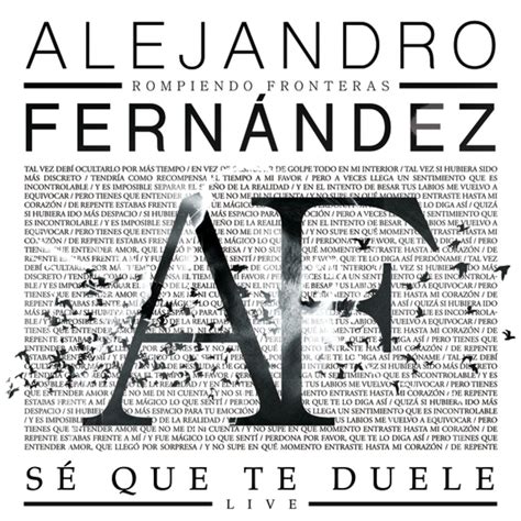 Sé Que Te Duele By Alejandro Fernández And Morat On Beatsource