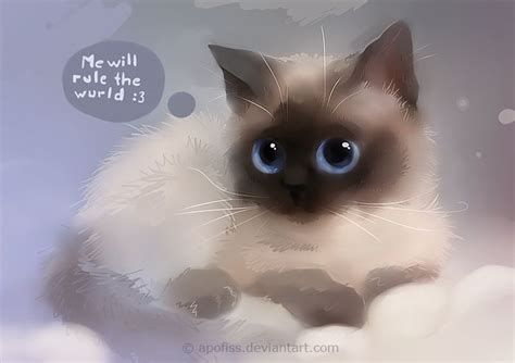 Rule The Wurld By Apofiss On Deviantart Cute Animal Drawings Cat