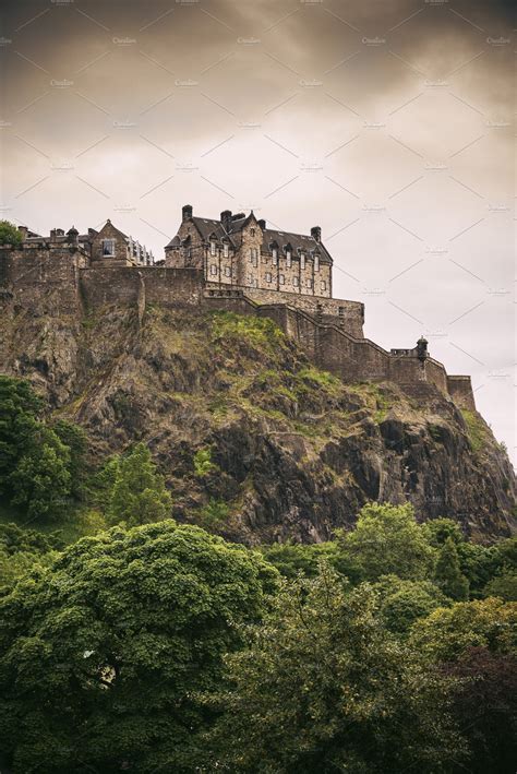 Edinburgh castle view, Scotland | High-Quality Architecture Stock ...