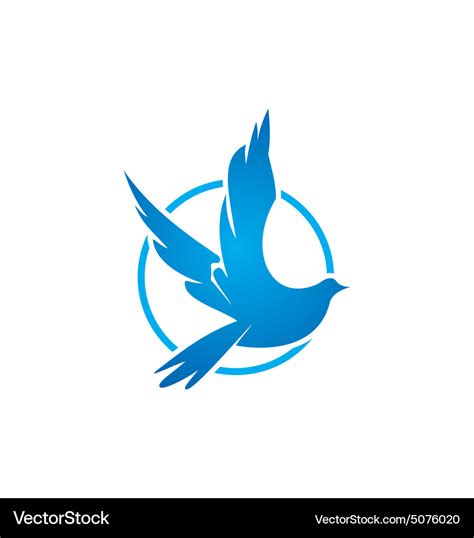 Bird Fly Icon Logo Royalty Free Vector Image Vectorstock