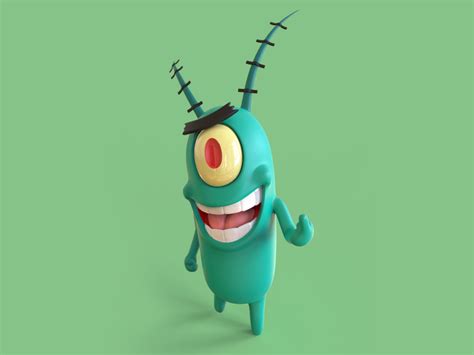 Sheldon J Plankton By Bony On Dribbble Plankton Movie Art Portfolio