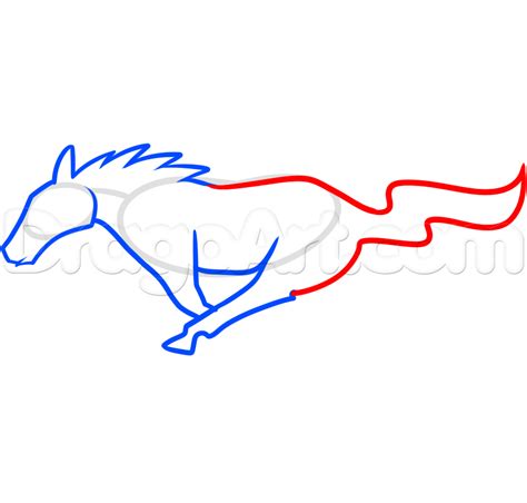 A link to an external website how to draw a mustang horse submitted by a fan of horses. How to Draw the Mustang Logo, Step by Step, Cars, Draw Cars Online, Transportation, FREE Online ...