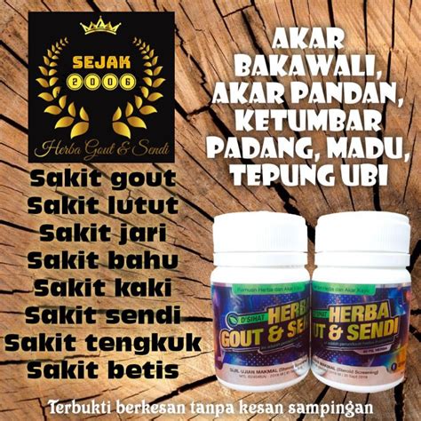 Ubat Gout Paling Power Herba Gout Dan Sendi Original Trial Pack Biji Shopee Malaysia