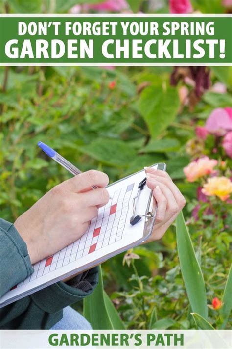 Dont Forget Your Spring Garden Checklist Gardeners Path