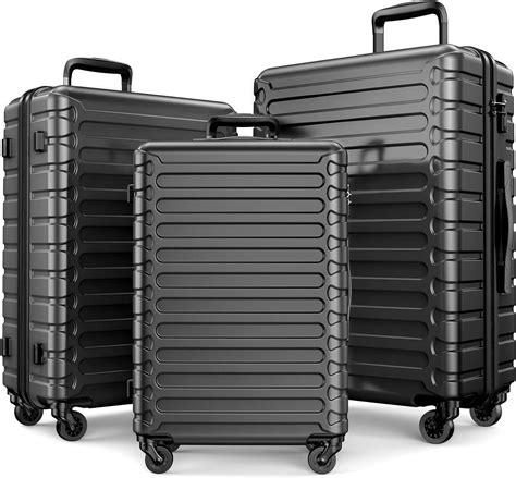 Showkoo Luggage Sets Hardshell Expandable Abs Hardside Lightweight 3