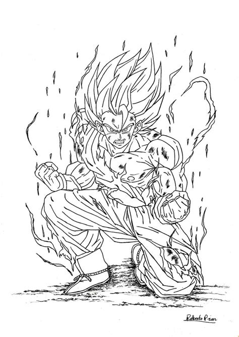 Dragon ball z para colorear goku fase 4 - Imagui