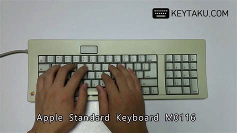 Apple Standard Keyboard M0116 Youtube