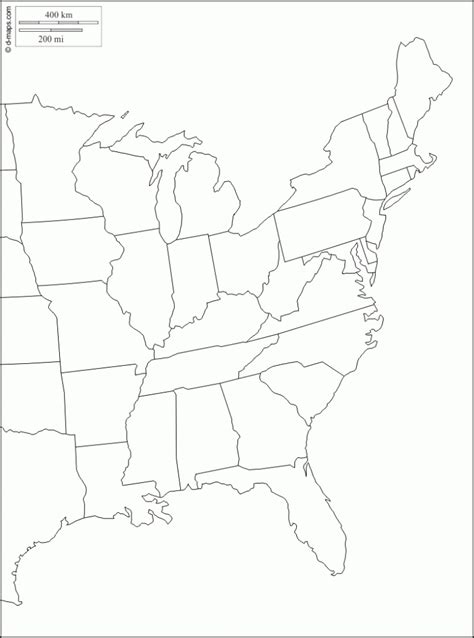 Printable Map Of Us East Coast Printable Us Maps