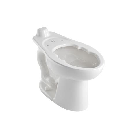 American Standard Madera Everclean Universal Back Spud Bedpan Dual Flush Elongated Toilet Bowl